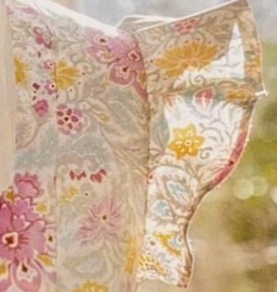 Butterfly sleeve illustration showing soft, flowing shape for dress design.